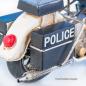 Preview: Handgefertigtes Modellfahrzeug Retro Chopper Police (35 cm)